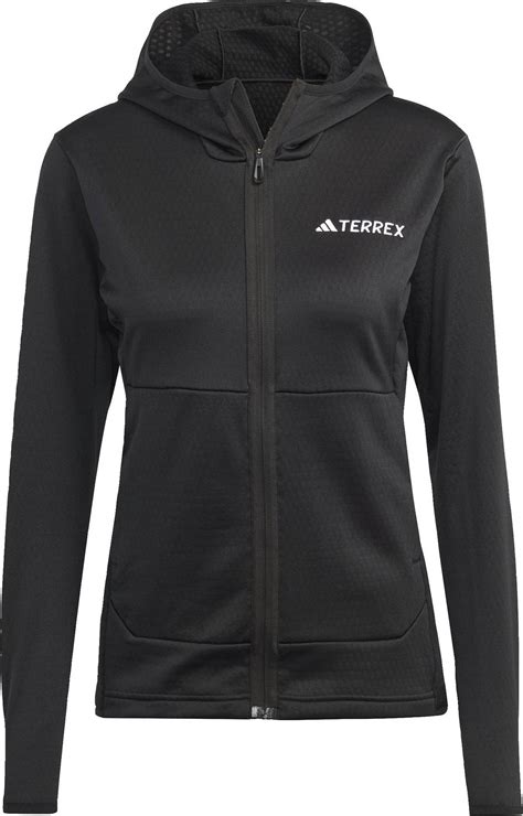 adidas Women's Terrex Xperior Softshell Fleece Hooded Jacket